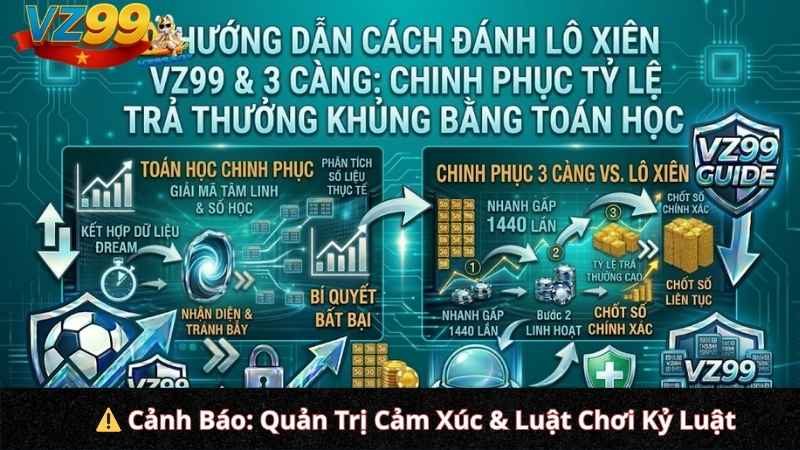 Hướng Dẫn Cách Đánh Lô Xiên VZ99 & 3 Càng: Chinh Phục Tỷ Lệ Trả Thưởng Khủng Bằng Toán Học
